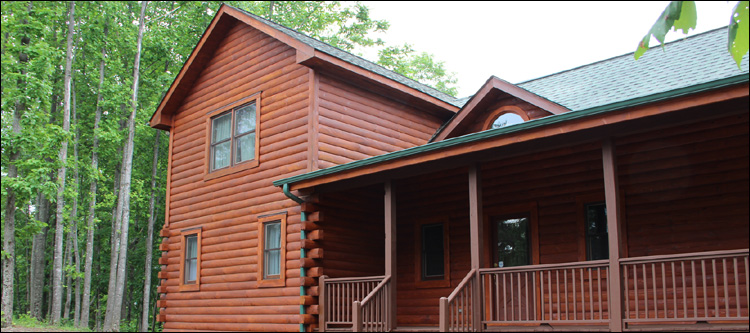 Log Home Staining in Madison, Virginia